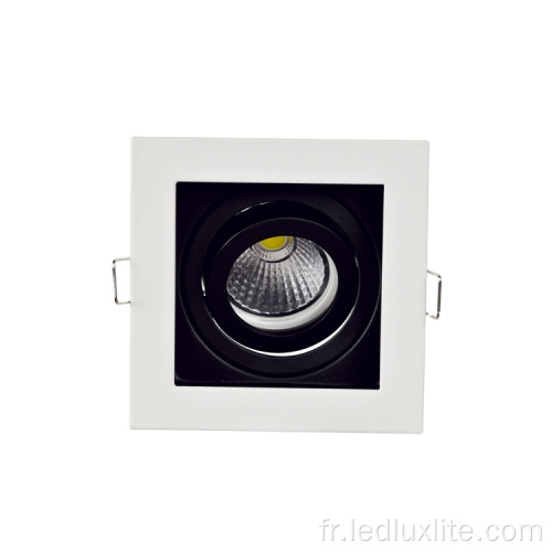 Plafond led MR16 mobile carré rond en aluminium